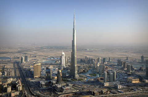 Высочайший в мире небоскреб Бурдж Халифа