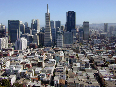Сан-Франциско, вид на центральную часть города