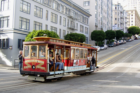 Прогулочный туристический трамвай в Сан-Франциско