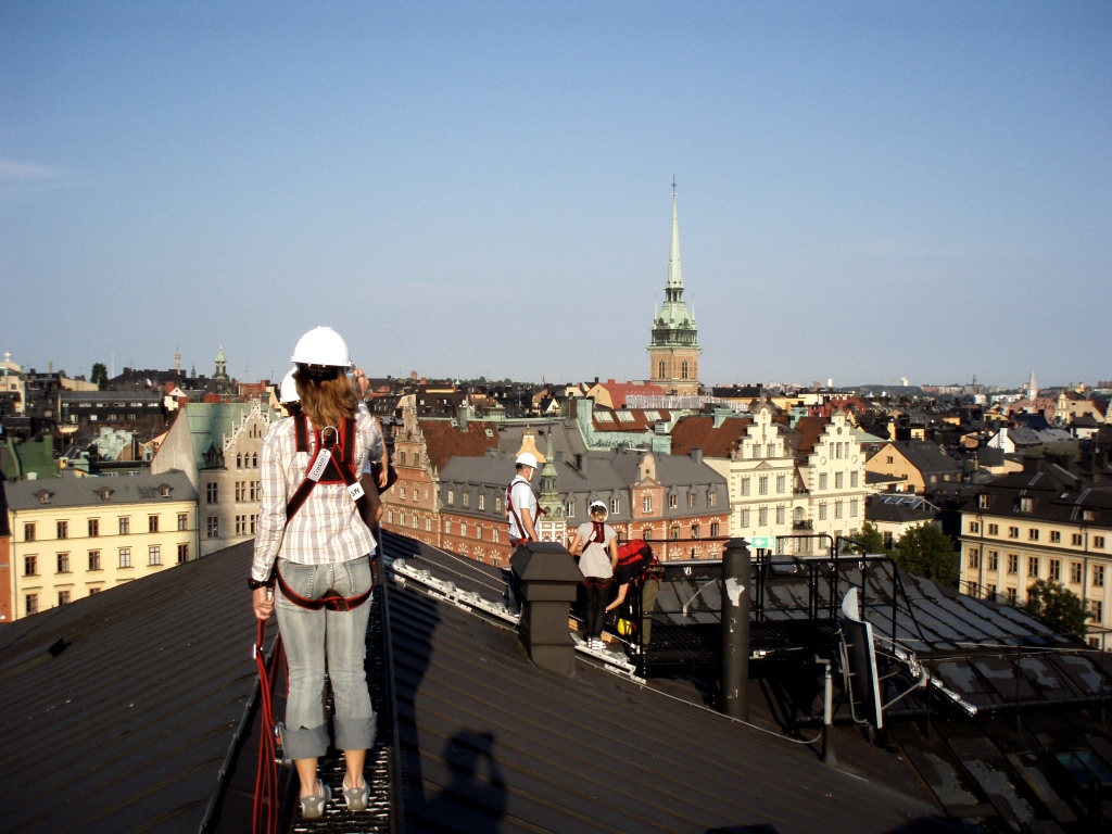 Прогулка по крышам в Стокгольме